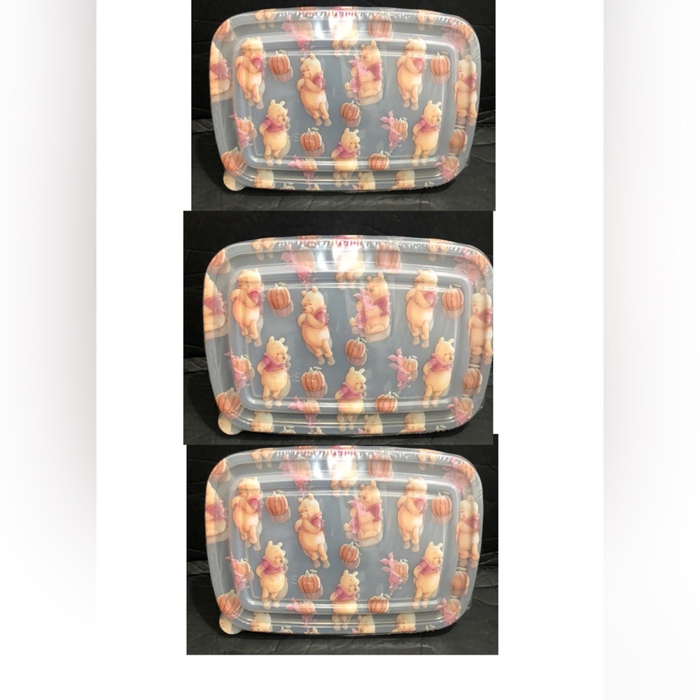 12piece Winnie the Pooh pumpkin piglet meal prep containers with lids brand new